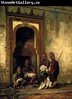 unknow artist Arab or Arabic people and life. Orientalism oil paintings 145